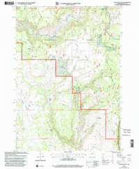 Mosquito Flat 1999 topographic map thumbnail