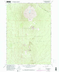 Mount Bachelor 1963 topographic map thumbnail