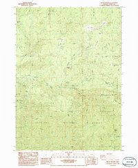 Mount Butler 1986 topographic map thumbnail