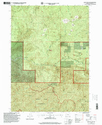 Mount Butler 1996 topographic map preview