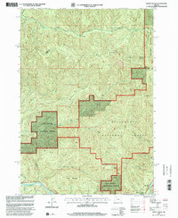 Mount Hagan 1997 topographic map preview