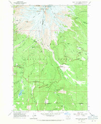 Mount Hood South 1962 topographic map thumbnail