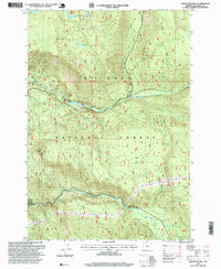 Mount Mitchell 1997 topographic map thumbnail