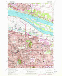 Mount Tabor 1961 topographic map thumbnail