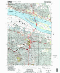 Mount Tabor 1990 topographic map thumbnail
