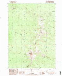 Mount Thielsen 1985 topographic map thumbnail