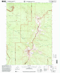 Mount Thielsen 1998 topographic map thumbnail