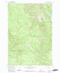 Mt. Fanny 1965 topographic map thumbnail