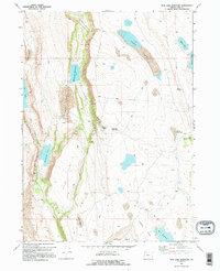 Mud Lake Reservoir 1968 topographic map thumbnail