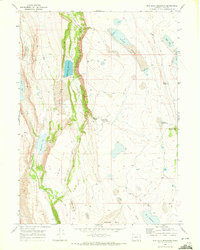 Mud Lake Reservoir 1968 topographic map thumbnail