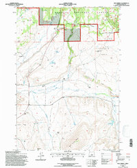 Mud Spring 1992 topographic map thumbnail