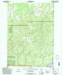 Mule Deer Ridge 1992 topographic map thumbnail