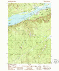 Multnomah Falls 1986 topographic map thumbnail