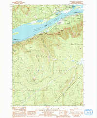 Multnomah Falls 1986 topographic map thumbnail