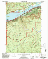 Multnomah Falls 1994 topographic map thumbnail