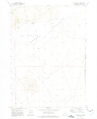 Mustang Butte 1972 topographic map thumbnail