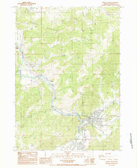 Myrtle Creek 1987 topographic map preview