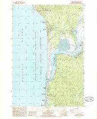 Nehalem 1985 topographic map thumbnail