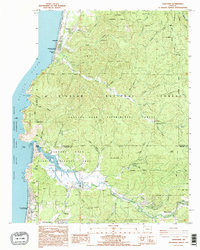 Neskowin 1985 topographic map thumbnail