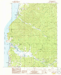 Neskowin 1985 topographic map thumbnail