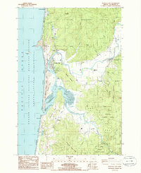 Nestucca Bay 1985 topographic map thumbnail