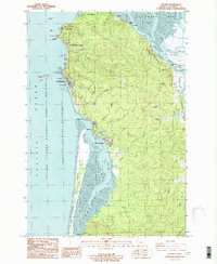 Netarts 1986 topographic map thumbnail