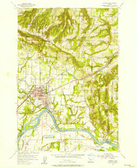 Newberg 1954 topographic map preview