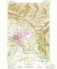 Newberg 1961 topographic map preview
