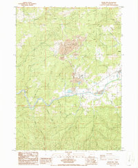 Nickel Mtn 1986 topographic map thumbnail
