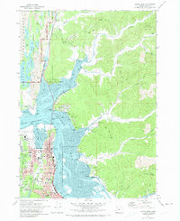 North Bend 1971 topographic map preview