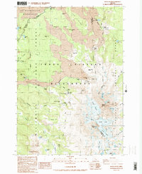 North Sister 1988 topographic map thumbnail