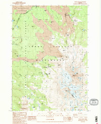 North Sister 1988 topographic map thumbnail