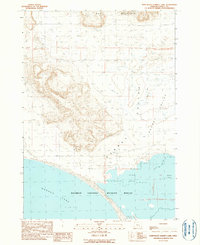Northeast Harney Lake 1990 topographic map thumbnail