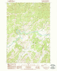 Oak Creek Valley 1987 topographic map thumbnail