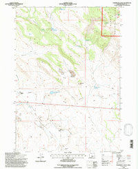 Oakerman Lakes 1992 topographic map preview