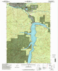 Oakridge 1997 topographic map thumbnail
