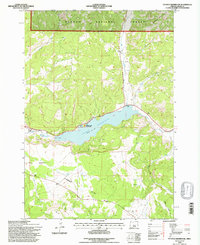 Ochoco Reservoir 1992 topographic map thumbnail
