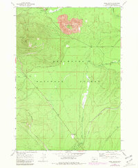 Odell Butte 1967 topographic map thumbnail