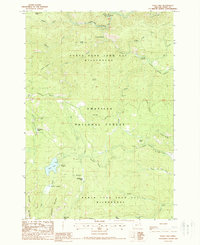 Olive Lake 1988 topographic map thumbnail