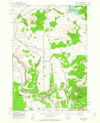 Opal City 1962 topographic map preview