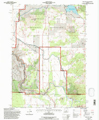 Opal City 1992 topographic map thumbnail