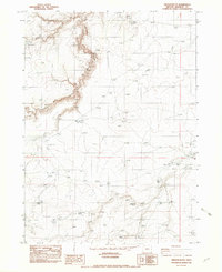Oregon Butte 1982 topographic map thumbnail