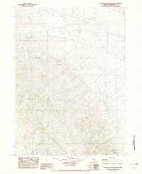 Oregon Canyon Ranch 1982 topographic map thumbnail