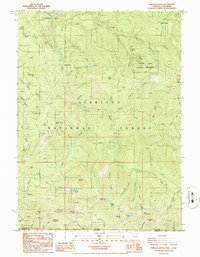 Oregon Caves 1986 topographic map thumbnail