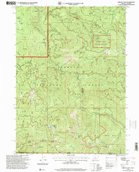 Oregon Caves 1996 topographic map thumbnail