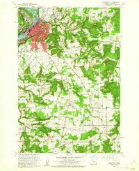 Oregon City 1961 topographic map preview