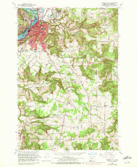 Oregon City 1961 topographic map thumbnail