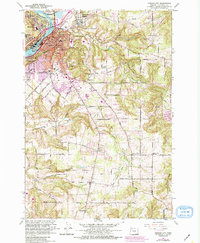 Oregon City 1961 topographic map preview