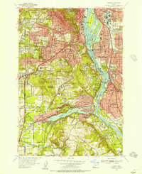 Oswego 1954 topographic map preview