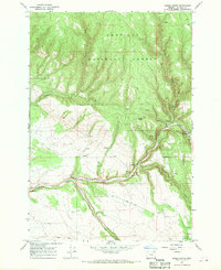 Owens Butte 1967 topographic map thumbnail